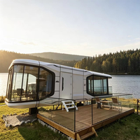 Maisons préfabriquées modulaires mobiles modernes personnalisées, idéales pour les hôtels, les maisons de style folklorique et les maisons préfabriquées de type camping à 2 chambres