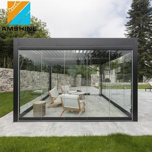 <span class=keywords><strong>Pergola</strong></span> motorisée en aluminium imperméable <span class=keywords><strong>pour</strong></span> extérieur <span class=keywords><strong>3x3</strong></span> 3x4 4x4 6x4 - Product Image 4