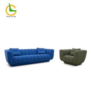 Nouveau Canapé Modulaire Sectionnel Confortable en Tissu Lin Moderne 2026 – Canapé Compressé, Mobilier Minimaliste pour Salon de Villa, Rembourré - Product Image 2