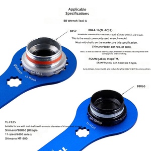 Herramienta Multifuncional Todo en Uno TOOPRE, Llave de Doble Extremo para Pedalier de Aleación de Aluminio, Éxito de Ventas Transfronterizo - Product Image 2