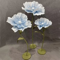 Fleurs géantes en mousse de pivoine pour mariage, avec tige et support, pour la décoration (vente en gros)