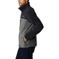 Logo personnalisé USA taille épais chaud travail hiver polaire hommes Steens Mountain 2.0 deux tons pleine fermeture éclair veste polaire