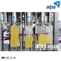 Machine de remplissage et d'étiquetage automatique ALPS pour bouteilles en plastique PET d'huile végétale d'olive