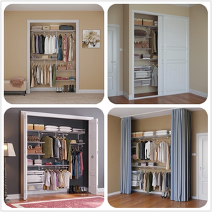 Super Offerta Armadio Guardaroba Aperto in Metallo, Nuovo Design a Basso Costo, Cabina Armadio in Acciaio a Parete per Vestiti e Camera da Letto - Product Image 2