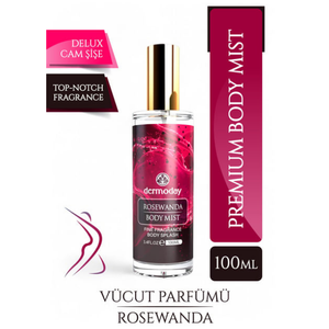 Dermoday Rosewanda Body <b>Mist</b> 100ml - Long Lasting Floral Fine Fragrance in Deluxe Glass <b>Bottle</b> - Product Image 2