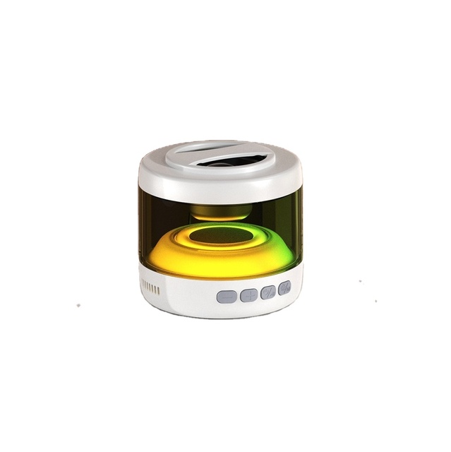 Wholesale BT Mini Speaker Magnetic Base RGB Colorful Light Portable Audio Device with Phone Stand for Home Office Outdoor Use
