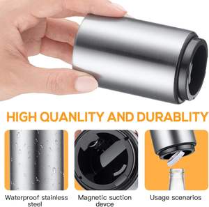 Abridor de Botellas de Cerveza Automático de Acero Inoxidable |   Herramienta de Apertura Rápida para Tapas de Botellas, Ideal para Bares y Cocinas - Product Image 4
