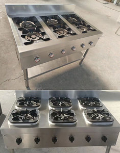 Thương mại thép không gỉ bếp <span class=keywords><strong>gas</strong></span> <span class=keywords><strong>4</strong></span>/6 đầu đốt với Bảng đánh lửa điện tử cài đặt cho khách sạn sử dụng thiết bị nhà bếp - Product Image 3