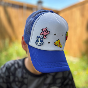 Tùy Chỉnh In <span class=keywords><strong>Logo</strong></span> Lưới Chuyên Nghiệp Dễ Thương Quyến Rũ <span class=keywords><strong>Snapback</strong></span> Mũ Bán Buôn Đồng Bằng 5 Bảng Điều Chỉnh Bọt Bóng Chày Trucker Mũ - Product Image 5