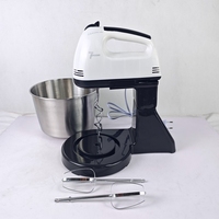Blender makanan 7 kecepatan dapur terlaris Blender tangan mixer listrik dengan mangkuk baja tahan karat