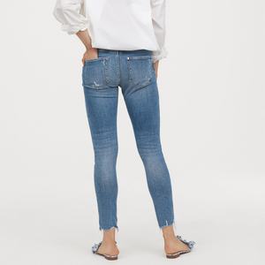 Nuevos Pantalones Vaqueros Rotos de Moda para Mujer, Talla Grande, Elásticos, Ajustados, de Cintura Alta, Azules, Casuales, de Mezclilla - Product Image 3