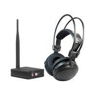 Silence Party Casque 3 canaux Silent Disco System HiFi Stereo Headset Transmitter for Yoga Dance 80 Meters Range Headband
