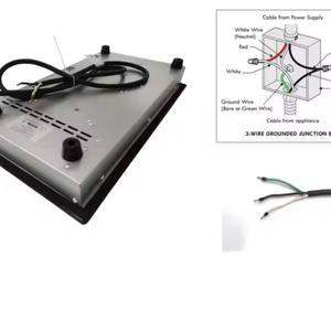 Table de cuisson électrique en céramique à 2 brûleurs, 220V, design économe en énergie - Product Image 5