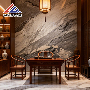 Wenlei Supply - Losa de Mármol Azul Gris de Alta Gama con Vetas Blancas Únicas, 18 mm de Grosor, Acabado Pulido, Duradero e Impermeable para Cocina y Comedor - Product Image 4