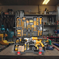 Kit Combiné Électroportatif : Ensemble Perceuse sans Fil, Clé à Main et Coffret d'Outils