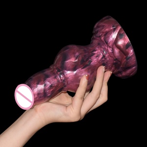 NNSX Fantasy Big Knot <b>Dildo</b> With Sucker Huge Eggs Silicone Colorful Internal Glow Sex Toys for Women Anal Massage Adult Products - Product Image 5
