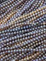 Perles d'eau douce naturelles Edwin en gros, qualité AAAA, blanches et roses, 5,5-6,5 mm, forme œuf/pomme de terre, sans noyau, sans imperfections, aspect brillant