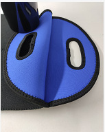 Sac isotherme vierge en néoprène, sac fourre-tout, porte-bouteilles double, support à vin portable pour voyage - Product Image 3