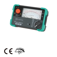 Testeur d'isolement analogique KEW3442 25V/50V/125V/250V avec sonde distante pour test d'isolement des équipements basse tension