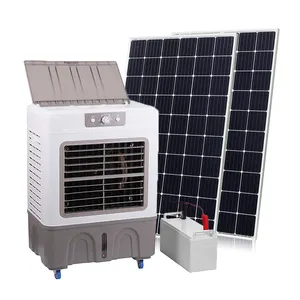 Hot Product DC Powered Solar Energy Fans for Air Cooling Rechargeable Solar DC Air Coolers