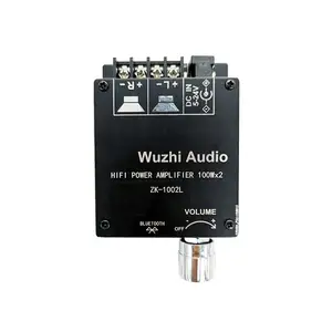 Placa amplificadora Digital de potencia de Audio, estéreo, Amp DC 12V 24V, ZK-1002L, 100WX2