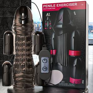USB Masturbator mit 5 Eiern, Aircraft Cup mit mehreren Frequenzen, Trainer für Männer zur Masturbation - Product Image 1