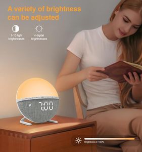 Multifunction Kids <b>Sleep</b> Alarm <b>Clock</b> Sound Choices Sunrise Alarm <b>Clock</b> Colorful <b>Sleep</b> Wake up Light - Product Image 5