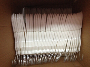 41.5Cm Nhà Máy Bán Buôn Nhựa Màu Đen Của Nam Giới Phù Hợp Với Hàng Đầu Quần Áo Móc Áo Cho Quần Áo Cửa Hàng - Product Image 4