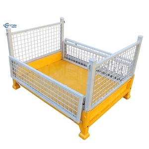 Nặng có thể gập lại dây lưới kim loại Pallet gấp kho lưu trữ lồng dây lưới container stillage lồng có thể gập lại cứng nhắc container - Product Image 2