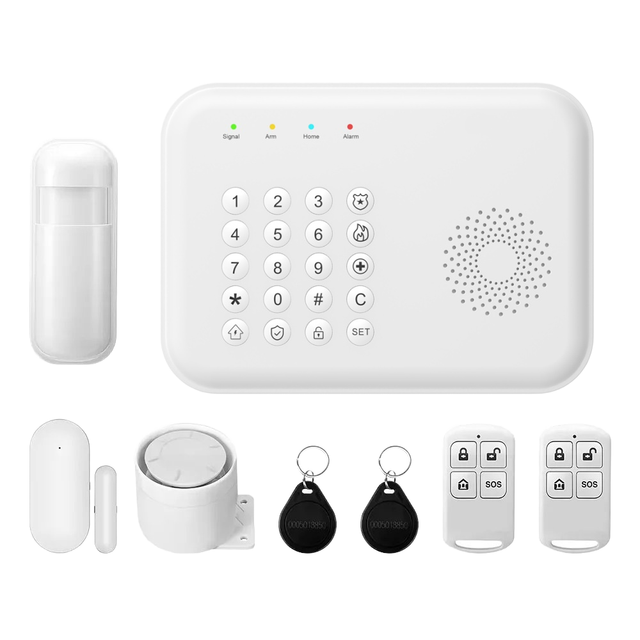 Tuya Smart Life Home Automation Door Magnetic Motion Sensor Alarm Security System WiFi 4G Alexa Integration 10m Detection SOS