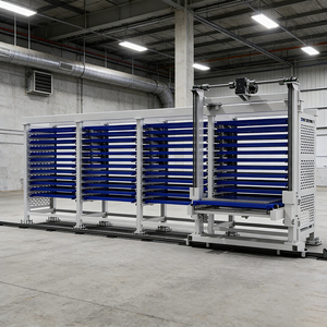 Almacén Automático de Platos <span class=keywords><strong>WANKA</strong></span> WK-S6015-105, Estantería de Acero para Paletas de 8 Niveles, Plegable, con Sistema de Control PLC - Product Image 4