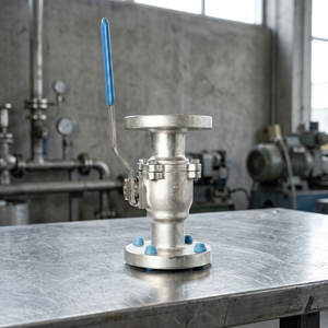 Válvula de Bola Industrial de Acero Inoxidable con Brida ANSI 150 CF8 CF8M de 2 Piezas de Paso Completo con Accionamiento Manual por Palanca - Fabricante - Product Image 1