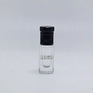 Wholesale 3ml 6ml 12ml Transparent Slender Octagonal Glass Cosmetic <b>Perfume</b> Essential Oil <b>Roller</b> Bottle - Product Image 1