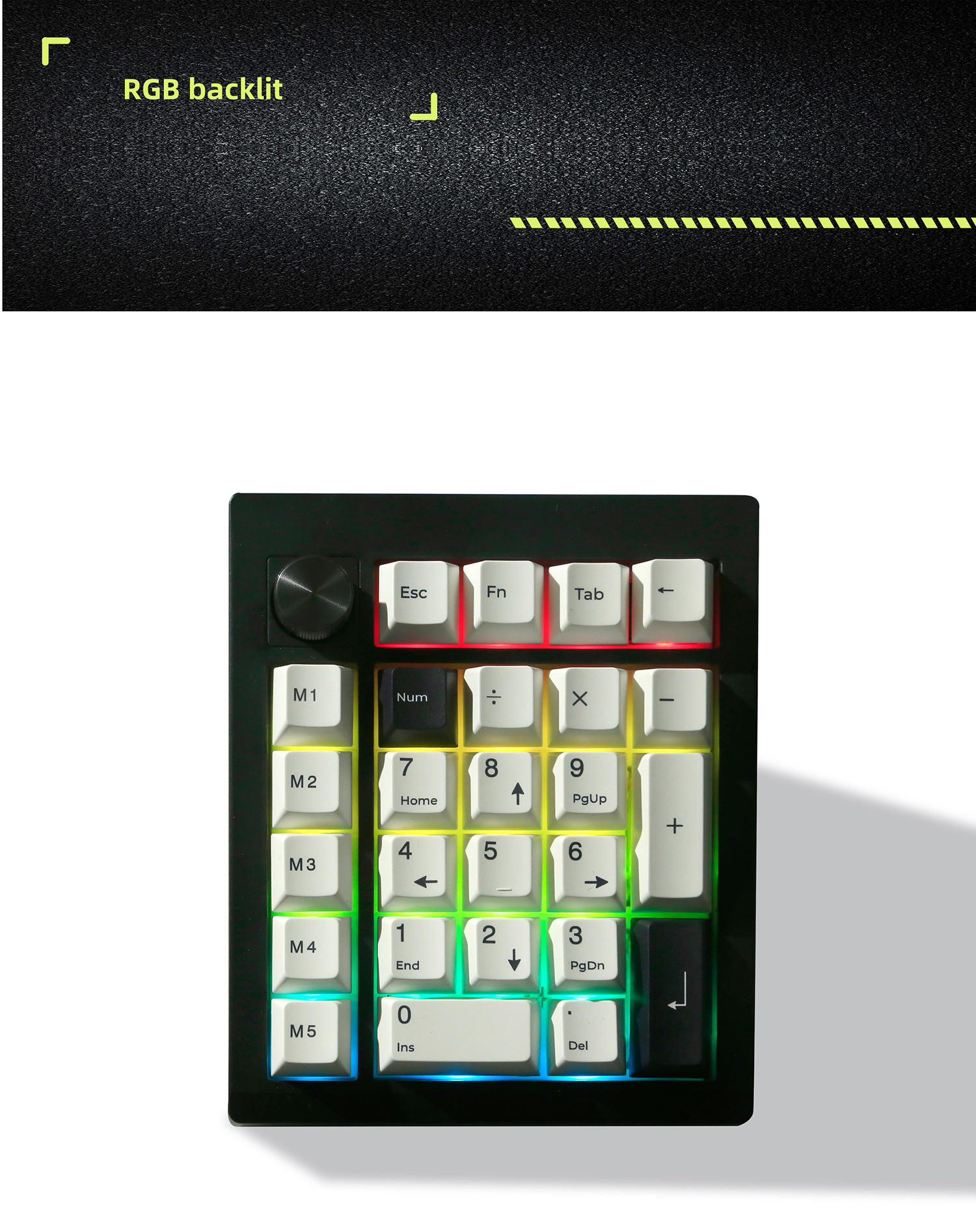 Gmk26 Wireless Mini Numeric Keyboard With Rgb Backlit & Knobs