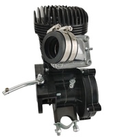 Kit moteur de vélo ESUM Black Cat haute performance 2 temps 100CC avec piston à fenêtre pour moto à essence, chopper, bicimotor