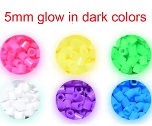 Wholesale Perler Beads EVA Glow In Dark Hama Beads 5mm For Kids DIY Toys