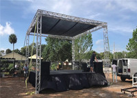 Structure de scène en aluminium pour concert en plein air, installation rapide, en vente, couverture de scène