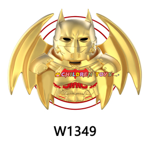 W1348 W1349 W1350 superhéroes murciélago negro dorado Mecha plateado Hrey Mecha <span class=keywords><strong>Man</strong></span> Mini juguete de acción figura de bloque de construcción de plástico juguete - Product Image 4