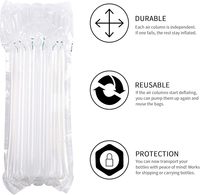 Vente en gros de sac à bulles protecteur antichoc en plastique protecteur de bouteille gonflable enveloppe de coussin à bulles emballage de colonne d'air pour le vin