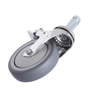 3 Zoll Small Custom ize PP Kunststoff Metall Hoch leistungs halterung Rahmen <span class=keywords><strong>Caster</strong></span> Hot Wheels Spielzeug autos für Karren mit Trolley Kugellager - Product Image 1