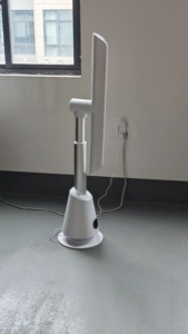 Ventilador de Torre Eléctrico sin Aspas con Pedestal, Temporizador de 8H, Control Remoto, Modo Silencioso y Natural para Dormitorio y Oficina - Product Image 3