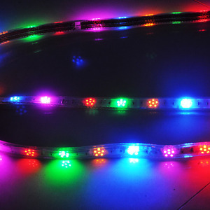 Bande lumineuse LED RGB flexible 30 LED/m, télécommande, intensité réglable, IP65, guirlandes lumineuses décoratives d'intérieur, Ra80, 6000K, lumière du jour - Product Image 4