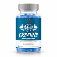 Gommes de créatine monohydrate 100% pure, absorption supérieure, 3000 mg, OEM disponible, améliore les performances sportives