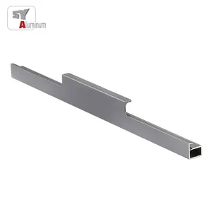 SY Best-selling anodized custom aluminum solid furniture for wardrobe/drawer/cabinet handles aluminum handles