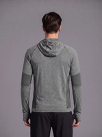 Sweat à capuche pour homme avec protection solaire UPF 50+, manches longues, séchage rapide, respirant, léger, protection UV, trou pour le pouce, veste de sport
