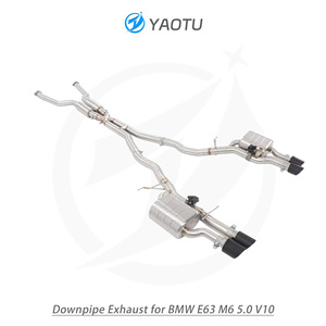 YT Catback Escape 304 Acero inoxidable Tubo de escape de alto rendimiento Silenciador Sistema de escape para <span class=keywords><strong>BMW</strong></span> E63 <span class=keywords><strong>M6</strong></span> 5,0 <span class=keywords><strong>V10</strong></span> - Product Image 3