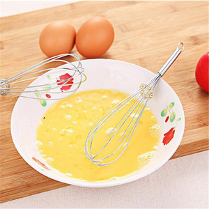 Stainless Steel Manual Egg Beater 18Cm For Mixing Eggs <b>Butter</b> Cream Baking Home Use - Product Image 3