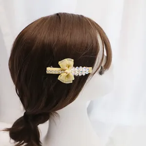 Xixi Rts Snelle Verzending Zoete Boog Haarspeld Origineel Ontwerp Baret Druppelvormige Czekh Kristal Haargrepen Vrouwen Meisjes Haar Clips