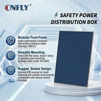 Boîte de distribution d'énergie certifiée IP30 220V IEC60439-3, ultra-fine, en verre trempé et métal, pour usage domestique, CNFLY