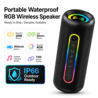 Altavoz Portátil para Fiestas, 20W, Doble Driver de 52mm, LED RGB, Altavoz para Exteriores, Proveedor Mayorista para Distribuidores